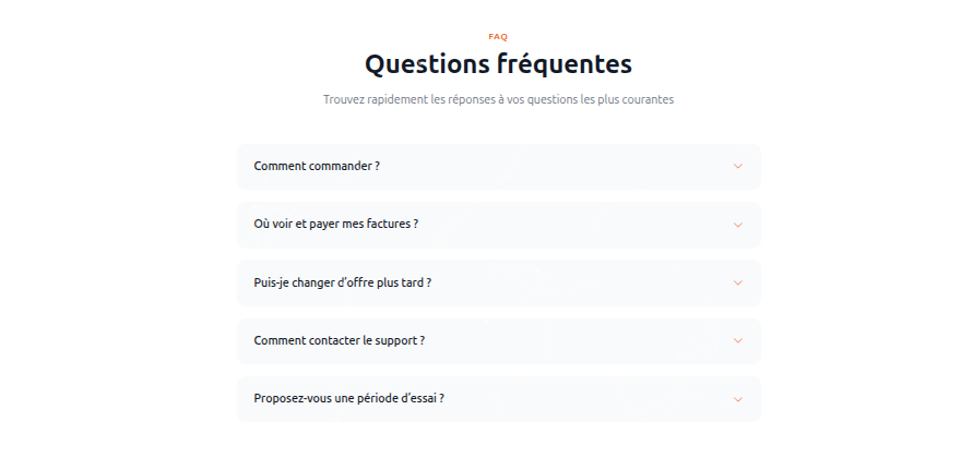 FAQ — liste des questions fréquemment posées